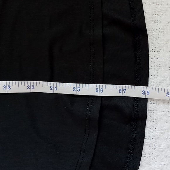 Bebe Sport Size M Logo Black Step Hem Jersey Shirt - Picture 5 of 12